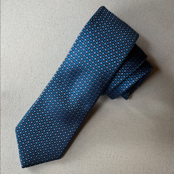 Ted Baker Navy Dot Men's Tie - Picture 1 of 6